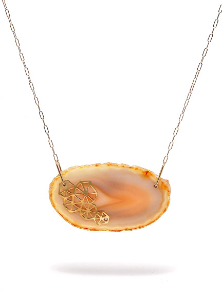 agates + gold