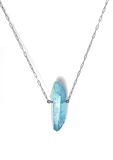 long aqua aura quartz