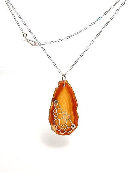Stone and Honey agate necklaces from stoneandhoney.com