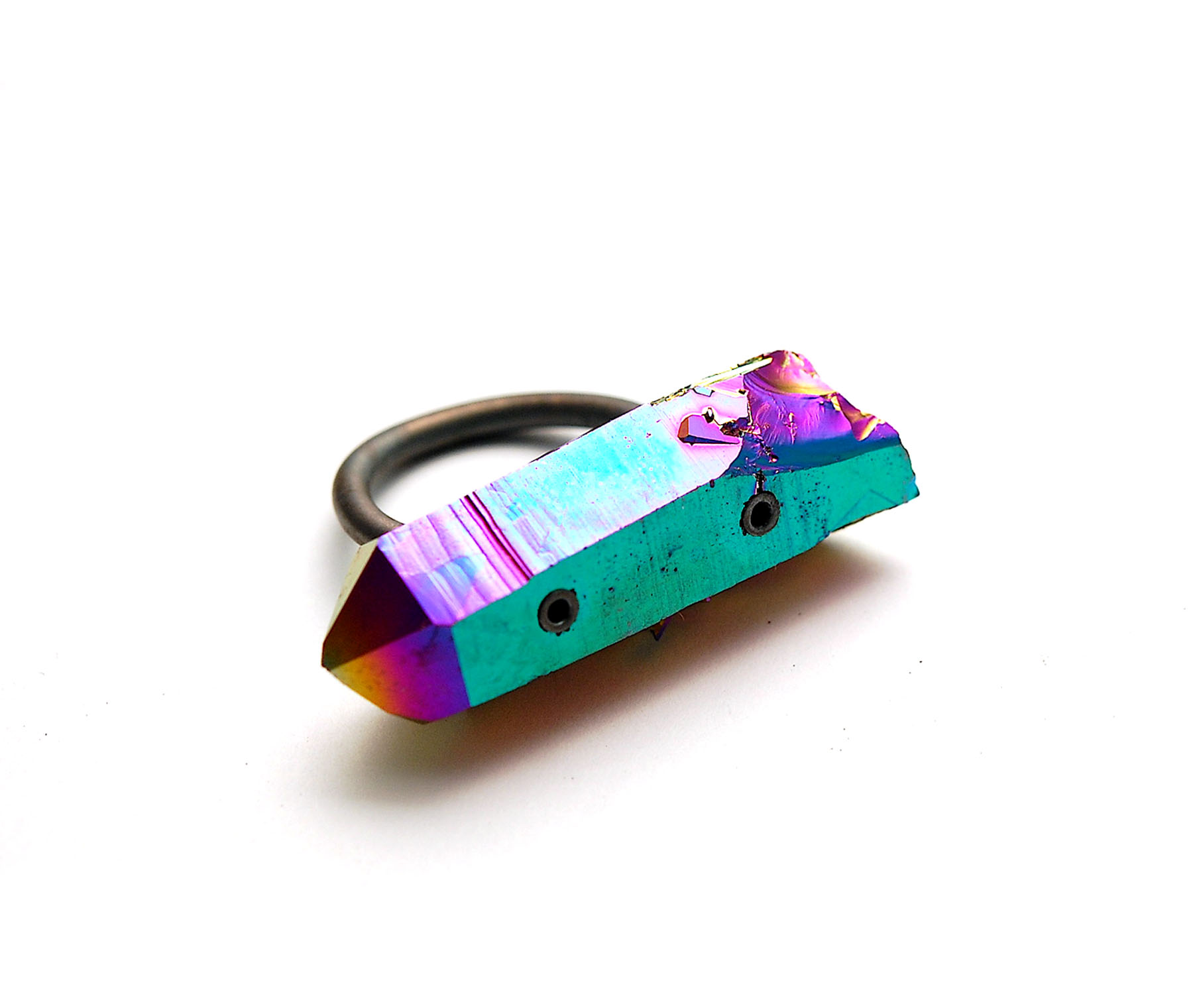 titanium quartz ring